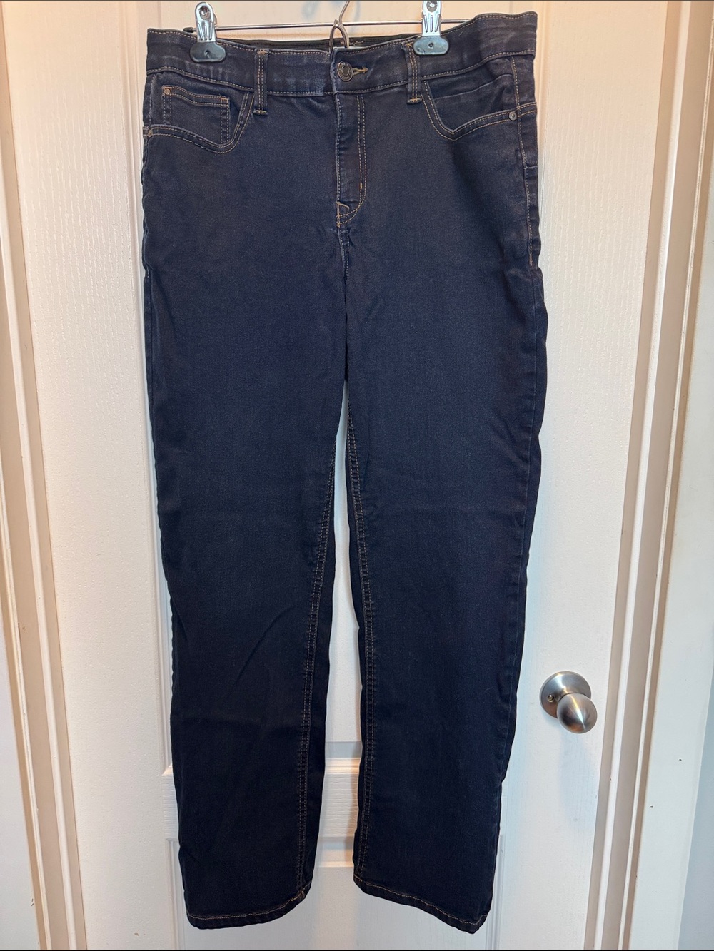 Angels Straight-Leg Jeans in Black